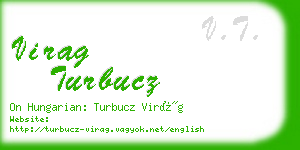 virag turbucz business card